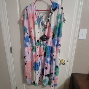 Womans size3x colorful dress
